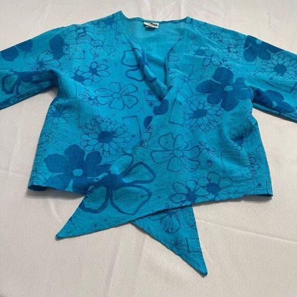 Peanut Punch Casual Wear Blue Lagenlook 2 Pc Dress Set Size Small Medium - Picture 11 of 15